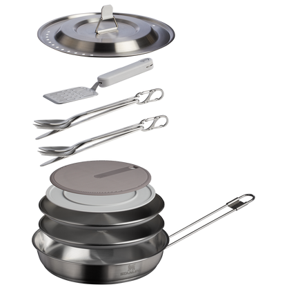 The Wildfare Pro Fry Pan Cookset 15-piece set